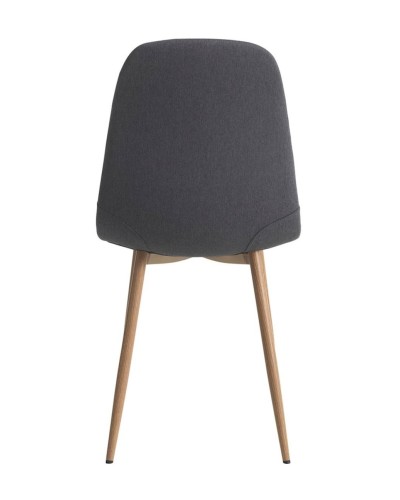 Stul JYSK Jonstrup, polyester, tünd-boz, 44х87х53 sm (3526_3600266), 4 əd