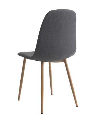Stul JYSK Jonstrup, polyester, tünd-boz, 44х87х53 sm (3526_3600266), 4 əd