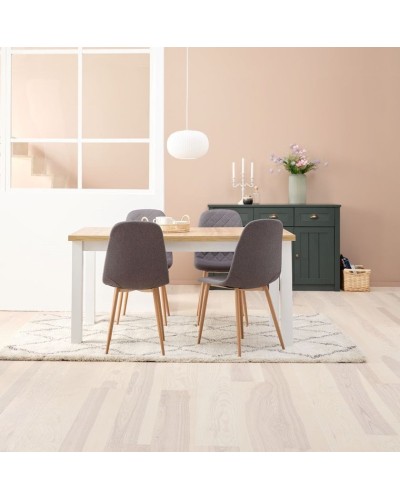 Stul JYSK Jonstrup, polyester, tünd-boz, 44х87х53 sm (3526_3600266), 4 əd