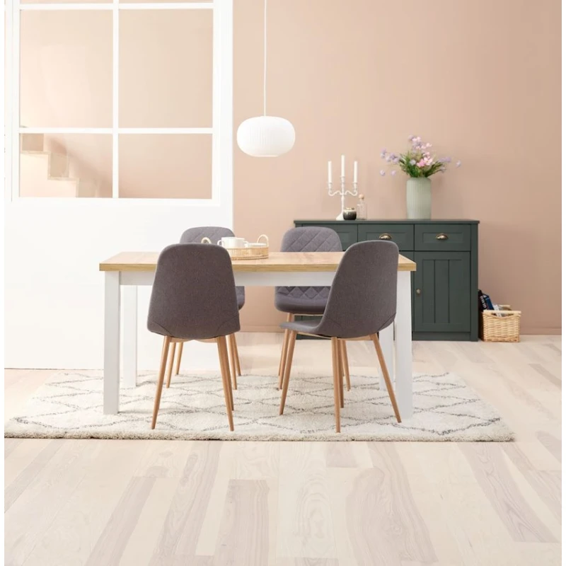 Стул JYSK Jonstrup, полиэстер, темно-серый, 44х87х53 см (3526_3600266), 4 шт Стул JYSK Jonstrup, полиэстер, темно-серый, 44х87х53 см (3526_3600266), 4 шт