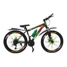 Dağ velosipedi VeloStrim 24 Qara/Yaşıl.
