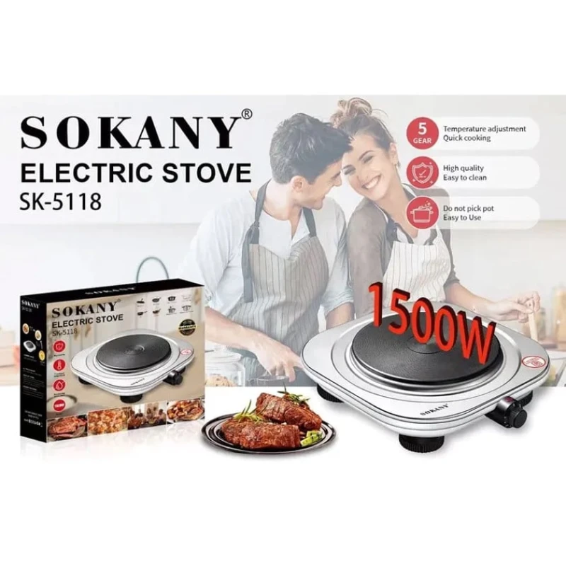 Электрическая плита Sokany SK-5118, черный Электрическая плита Sokany SK-5118, черный