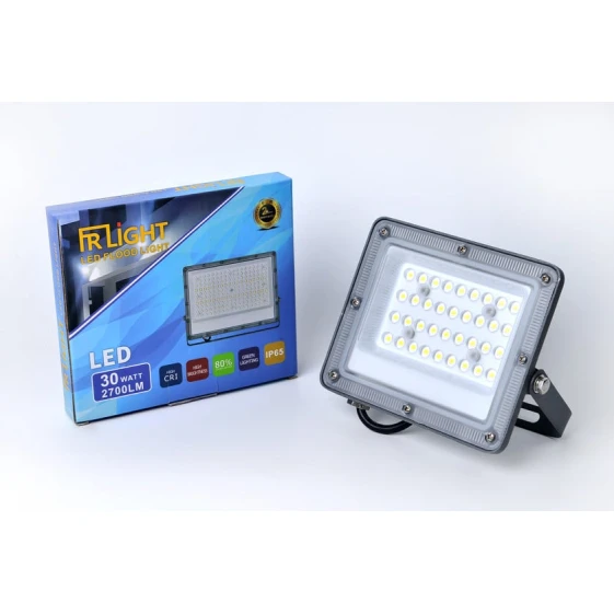 Светодиодный прожектор FRLight 30 Вт, 2700 Лм, 6500 К, IP65 Светодиодный прожектор FRLight 30 Вт, 2700 Лм, 6500 К, IP65
