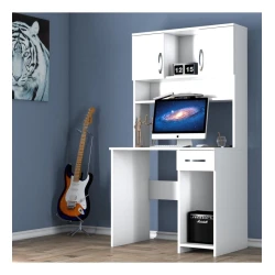 Компьютерный стол Art Mebel 70, белый, 165x88x55 см