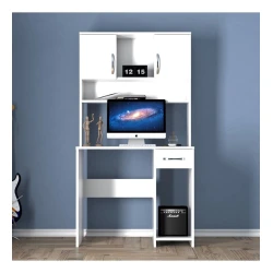 Компьютерный стол Art Mebel 70, белый, 165x88x55 см