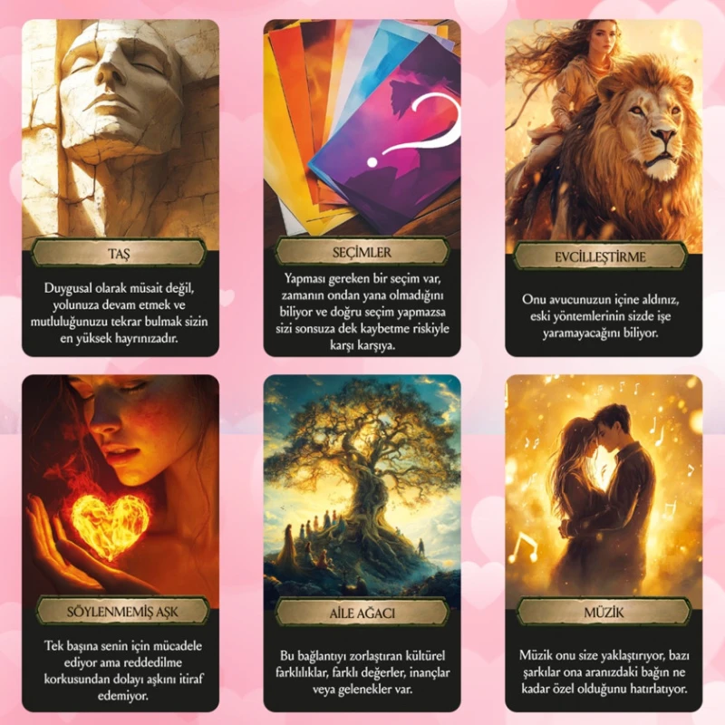 Tarot kartları Kalbin Bağlantıları KT81 Tarot kartları Kalbin Bağlantıları KT81