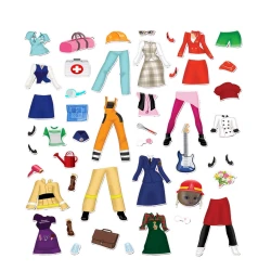 Магнитная игра Happy Valley Профессии, кукла с одеждой