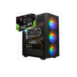 Настольный компьютер Intel i5-12400F RTX 3050 8 ГБ MSI 16 ГБ ОЗУ 512 ГБ NVMe 1 ТБ HDD MSI RGB игровой корпус Bluetooth Wi-Fi DVD-RW