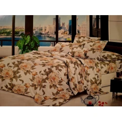 Yataq dəsti Furkan FA tekstil-354, yorğan üzü 150х220 sm, mələfə 150х220 sm, yastıq üzü 50х70 sm, birnəfərlik, satin, rəngbərəng