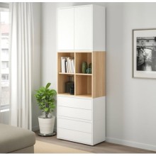 Kitab şkafı 70x35x212 sm, laminat - ZARR049