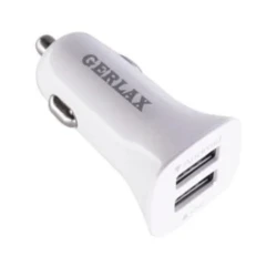 Автомобильное зарядное устройство Gerlax C2V + кабель Lightning в подарок