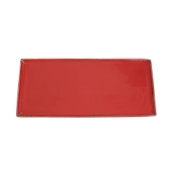 Тарелка Porland Seasons, фарфор, красная, 35x16 см