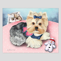 Nömrələr üzrə rəsm çəkmə Balaca it 20x30 sm