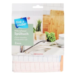 Набор кухонных полотенец Flink & Sauber 30x30 см, микрофибра, 2 шт, в ассортименте