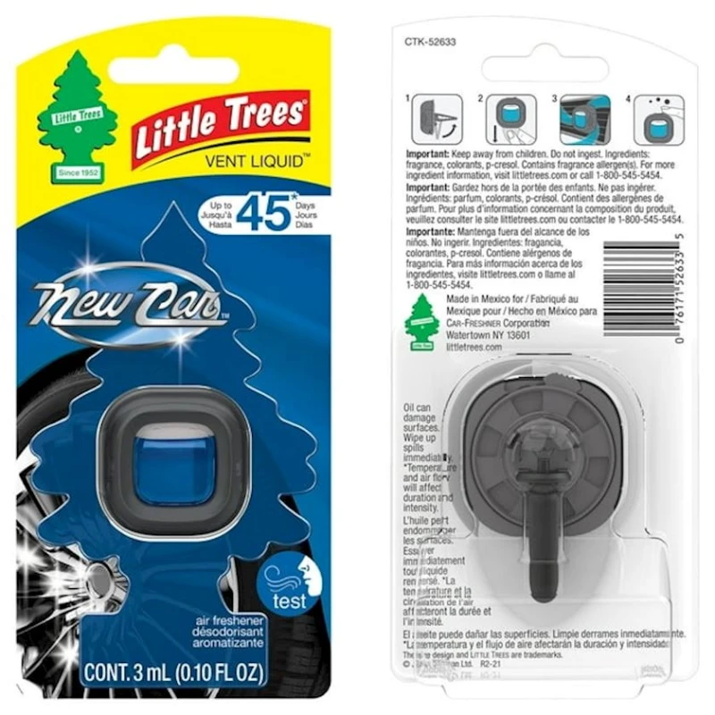Ароматизатор для автомобиля Little Trees Vent Liquid New Car Scent 3 мл Ароматизатор для автомобиля Little Trees Vent Liquid New Car Scent 3 мл