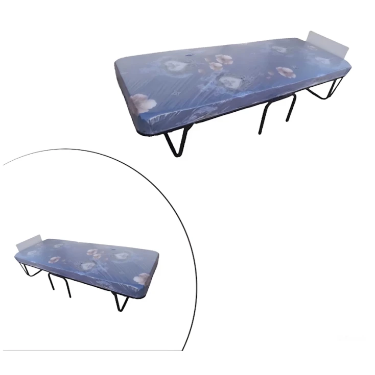 Раскладушка 2000051, 90x190x8 см, синяя