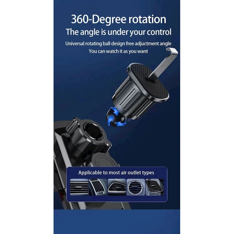 Avtomobil üçün telefon tutacağı C10 Car Charger Punk Style Design Car Wireless Charging