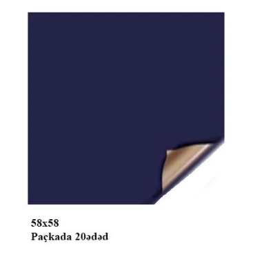 Qablaşdırma kağızı, göy, 58x58 sm, 20 əd