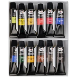 Akvarel boya dəsti Гамма Старый мастер 81120211, 12 rəng x 9 ml
