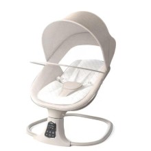 Uşaq yelləncəyi Kidilo, elektrik, portativ, Bluetooth pult ilə, sinxronizasiya funksiyası, 3 yelləncək sürəti, musiqili dinamikli, 5 nöqtəli, qəhvəyi, körpələr üçün - Kidilo SG415-007 коричневая