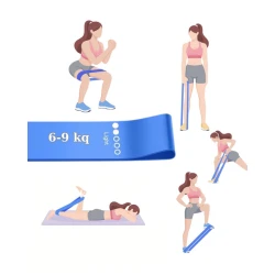 Лента сопротивления для фитнеса, синяя