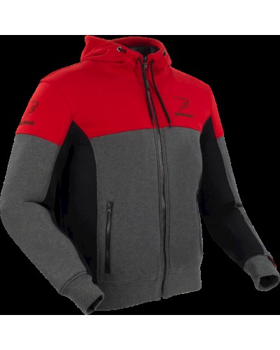 Gödəkçə Bering Hoodiz Vented BTB1691 Anthracite/Red, ölçü L