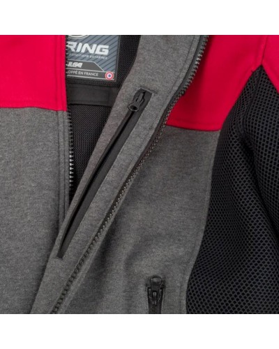 Gödəkçə Bering Hoodiz Vented BTB1691 Anthracite/Red, ölçü L