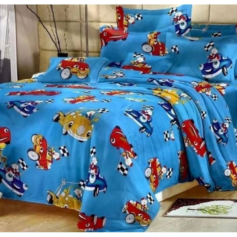 Uşaq yataq dəsti Blumarine YT-LL-035, bir yarım, pambıq, mavi Uşaq yataq dəsti Blumarine YT-LL-035, bir yarım, pambıq, mavi