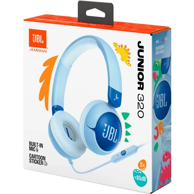 Проводные детские наушники JBL JR320 Blue Проводные детские наушники JBL JR320 Blue