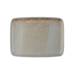 Блюдо ID-Fine Mellow Quadro, фарфор, серое, 27х20 см