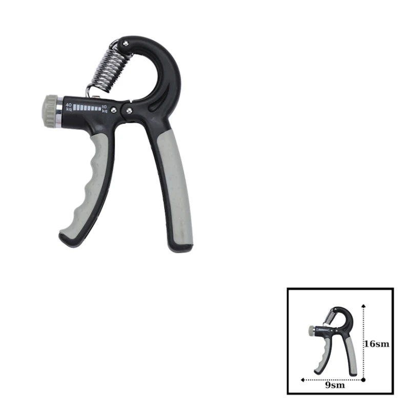 Эспандер кистевой Gymnic, 16x9 см, черный, 40 кг