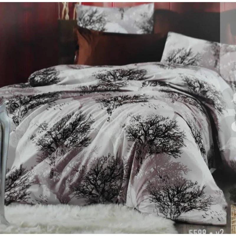 Комплект постельного белья MiraNova CTS-536, сатин, серый, простыня 200х220 см, пододеяльник 200x220 см, наволочка 50x70 см (2 шт)