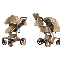 Детская коляска G10, бежевая