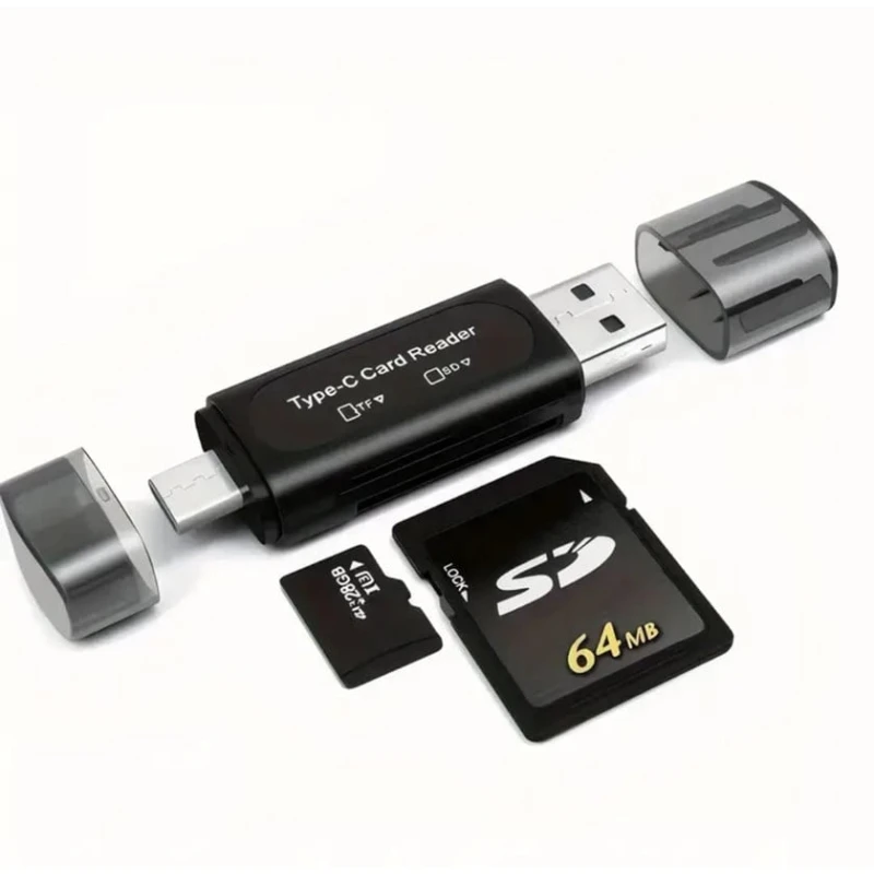 Кардридер 4-в-1 USB/TypeC - SD/TF Кардридер 4-в-1 USB/TypeC - SD/TF