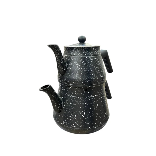 Двухэтажный чайник sweet-maxi 15-2314, гранит, черный