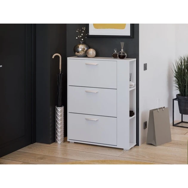 Тумба для обуви Art Mebel, ЛДСП, белая, 30х100х90 см