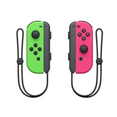 Qeympad Nintendo Switch Joy-Con Controllers - Neon Green/Neon Pink
