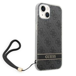 Чехол Guess 4G Print Strap для Apple iPhone 14 Grey