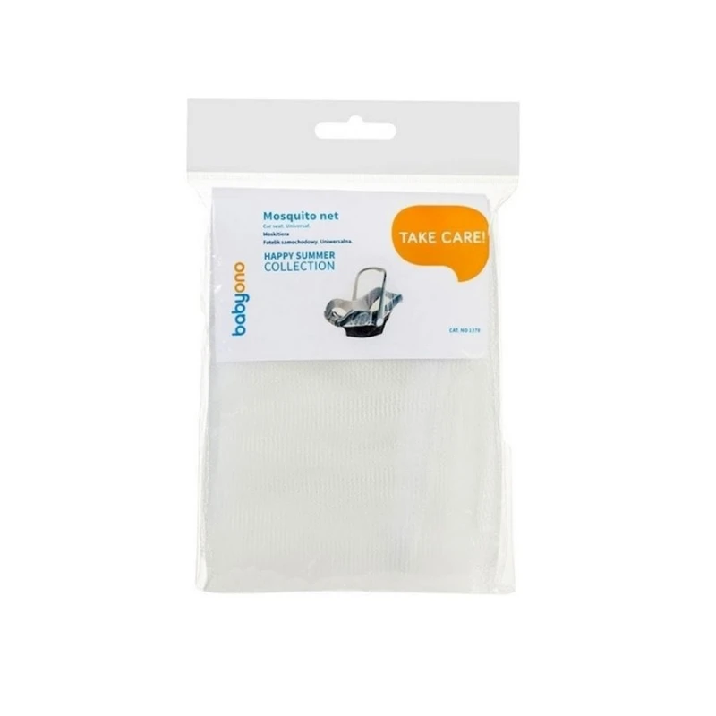 Москитная сетка для автокресла Babyono, 80x80x20 см, текстиль, белый