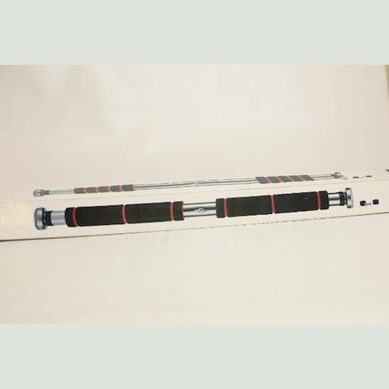 Турник SilaPro, черный с красными полосами