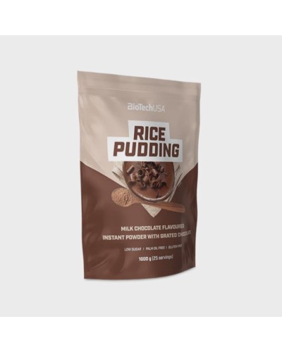 Qida əvəzləyicisi BioTechUSA Rice Pudding Milk Chocolate, 1000 q