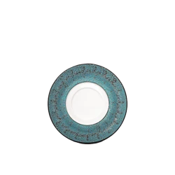 Блюдце Wilmax Splash WL‑667639/A, круглая, 1 шт, 16 см, фарфор, голубое