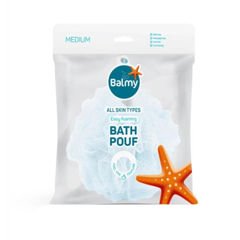 Мочалка Balmy Bath Pouf, Medium, товар в ассортименте