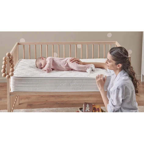 Матрас детский Yataş Milky Comfy DHT, 60x120 см, белый