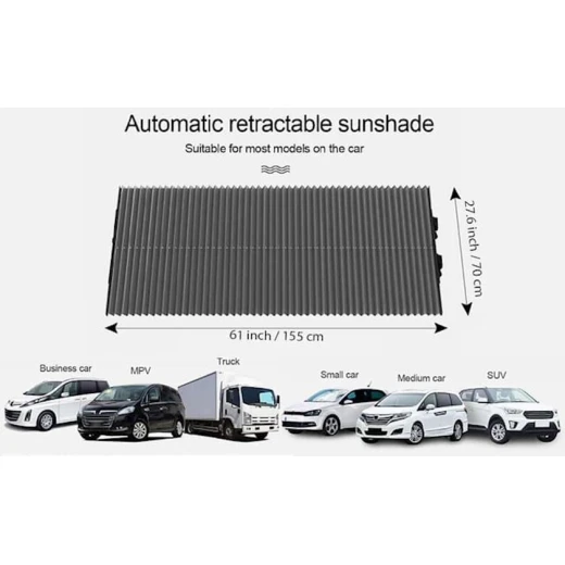 Солнцезащитный козырек для автомобиля AVTO 35581, универсальный, 116x65 см Солнцезащитный козырек для автомобиля AVTO 35581, универсальный, 116x65 см