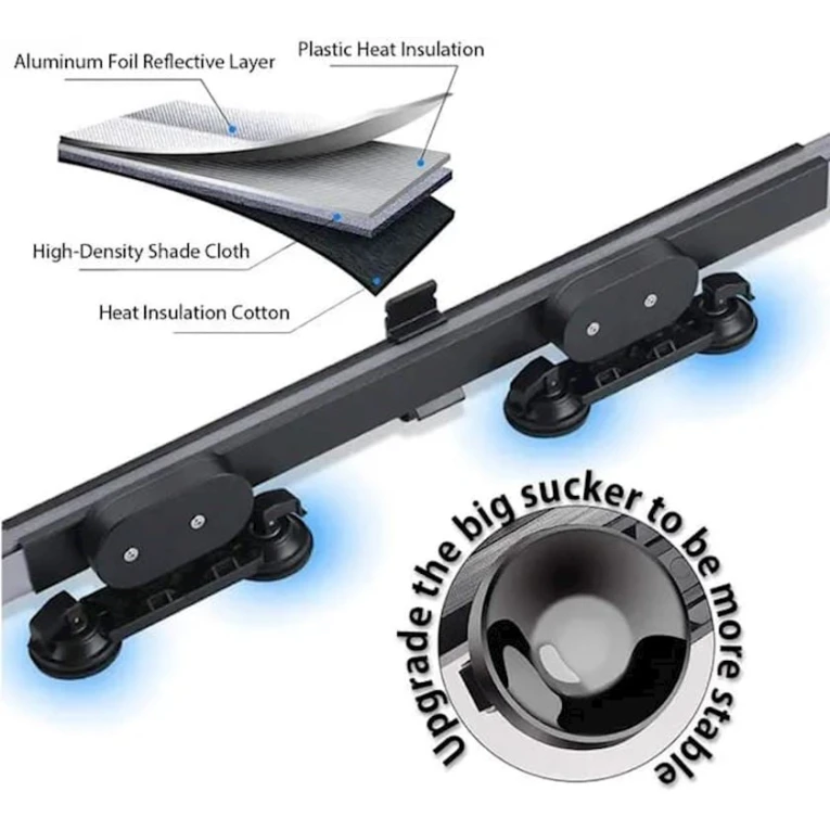Солнцезащитный козырек для автомобиля AVTO 35581, универсальный, 116x65 см Солнцезащитный козырек для автомобиля AVTO 35581, универсальный, 116x65 см