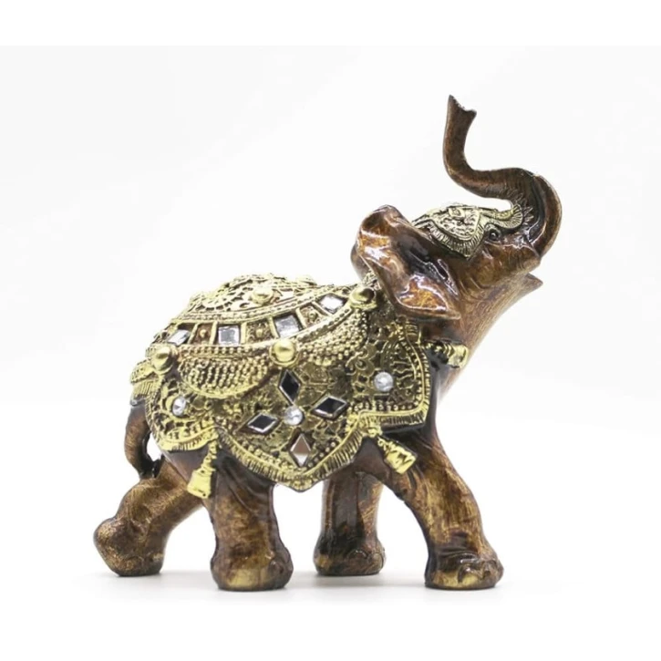 Dekor heykəl fil qızılı MK_034