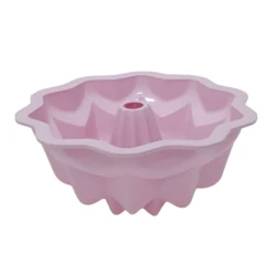 Форма для кекса YH402, силикон, розовая, 27 см