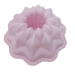 Форма для кекса YH402, силикон, розовая, 27 см