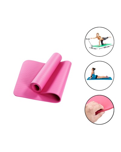 Yoqa üçün mat Gymnic 2244, 2 sm, çəhrayı